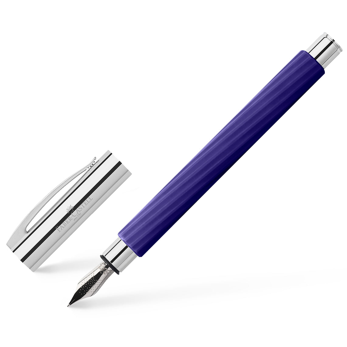 Faber-Castell, Füller, Ambition, Italic Midnight Mauve - Schreib und Stil