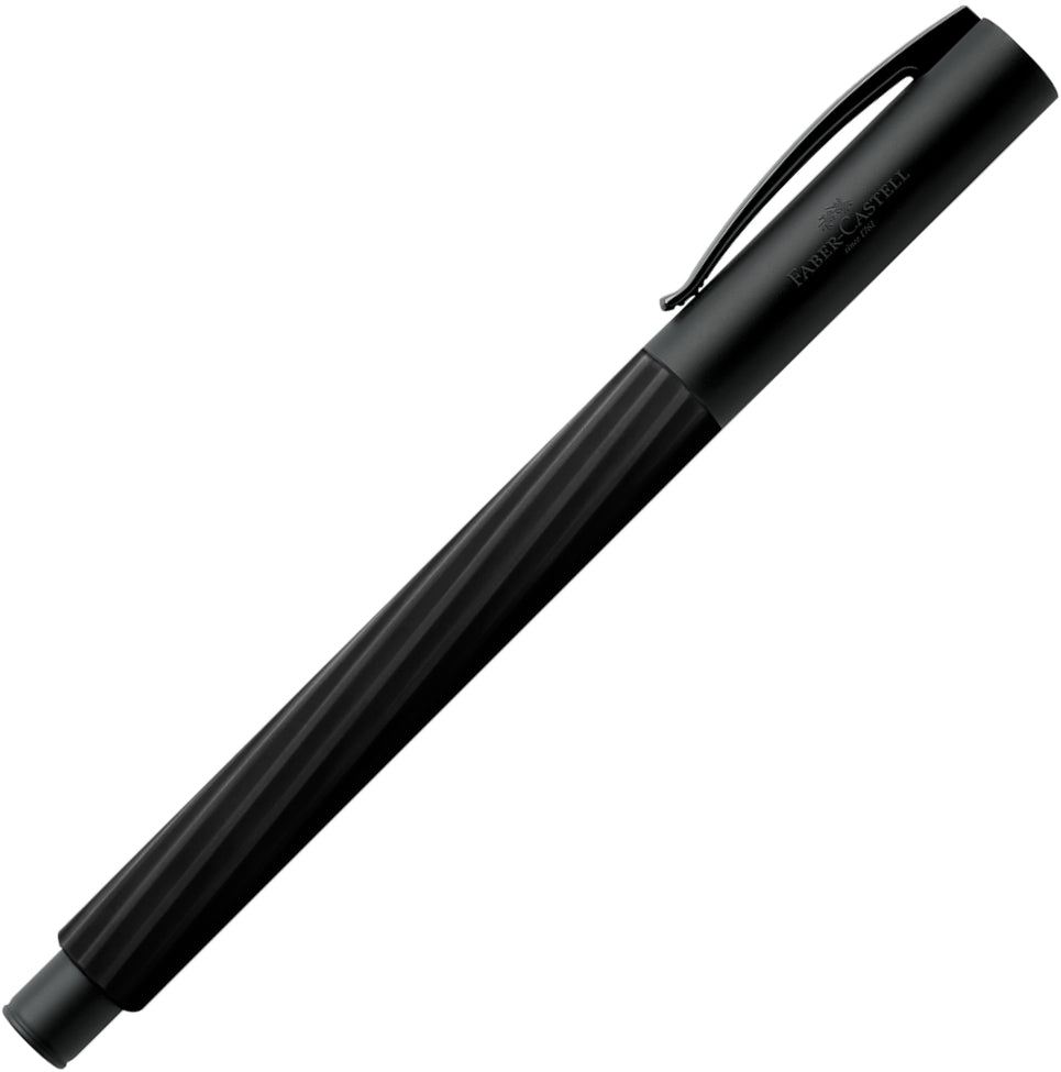 Faber-Castell, Füller, Ambition, Italic Obsidian Black - Schreib und Stil