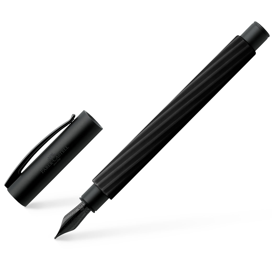 Faber-Castell, Füller, Ambition, Italic Obsidian Black - Schreib und Stil