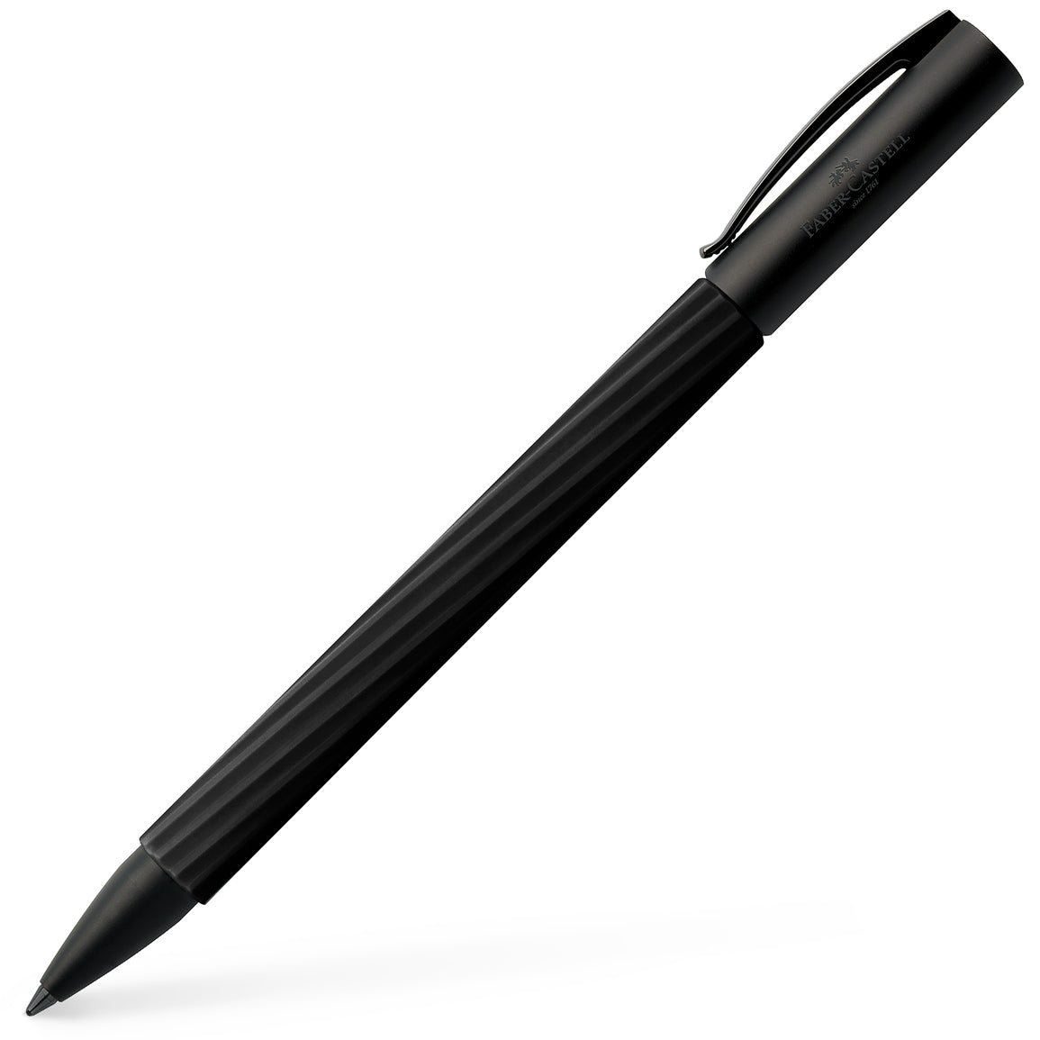 Faber-Castell, Kugelschreiber, Ambition, Italic Obsidian Black - Schreib und Stil