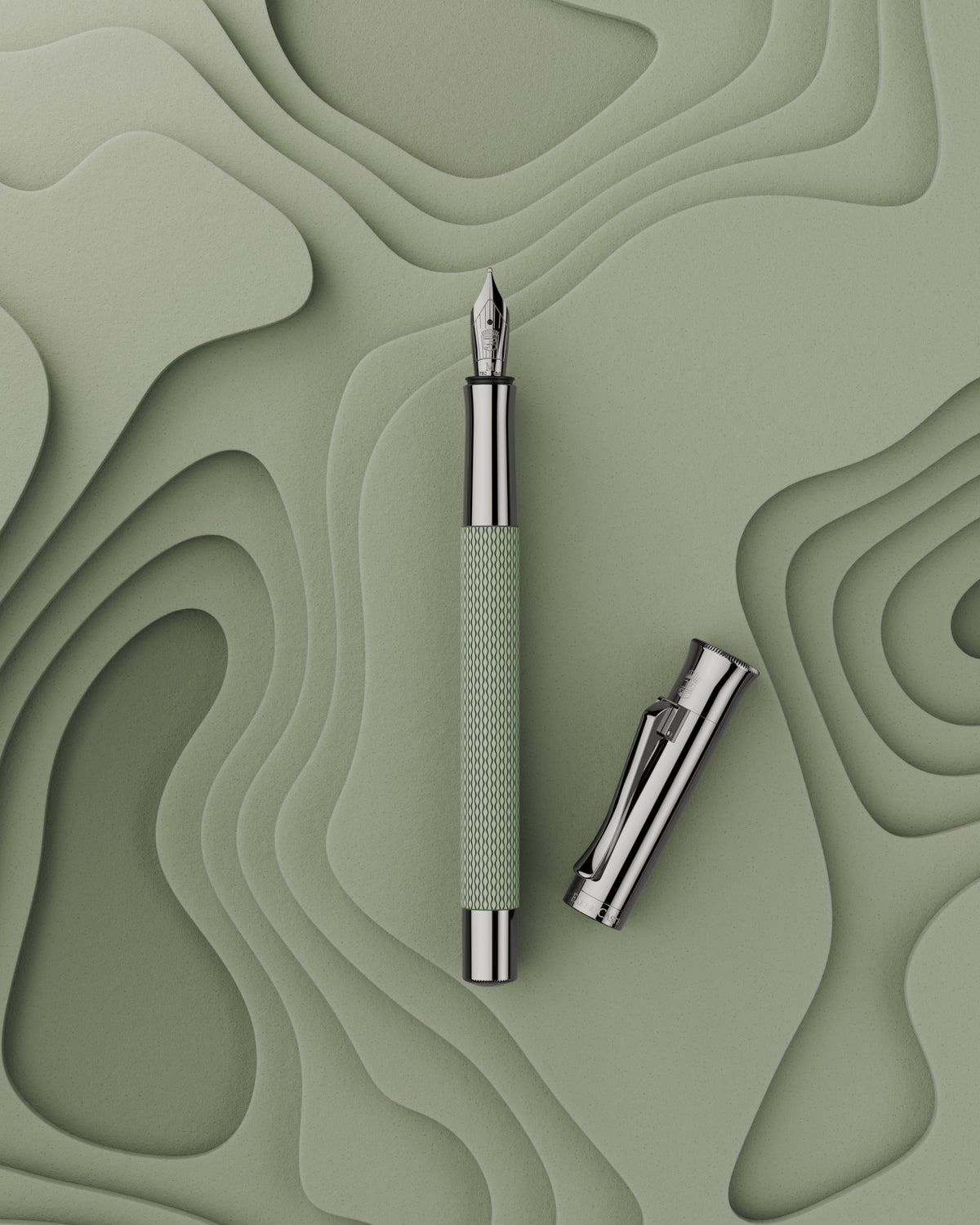 Graf von Faber-Castell, Füller, Guilloche, Sage Green - Schreib und Stil