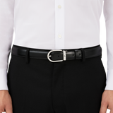 Montblanc, Wendegürtel aus Leder in Schwarz/Braun, 30mm