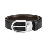 Montblanc, Wendegürtel aus Leder in Schwarz/Braun, 30mm