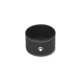 Montblanc, Runde Schreibtischablage aus schwarzem Leder (klein) - Schreib und Stil