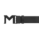 Montblanc, Gürtel, Extreme 3.0, Leder in Schwarz und Glattleder in Schwarz mit M-Schließe, 35 mm, Schwarz