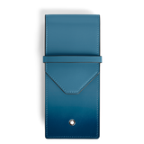 Montblanc, Meisterstück, Etui für 3 Schreibgeräte,Blau - Schreib und Stil