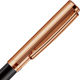 OttoHutt, Füller, design01, Faden-Guillochierung, Schwarz Roségold