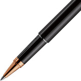 OttoHutt, Rollerball, design01, Faden-Guillochierung, Schwarz Roségold - Schreib und Stil