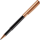 OttoHutt, Rollerball, design01, Faden-Guillochierung, Schwarz Roségold - Schreib und Stil