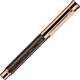 OttoHutt, Füller, design04, Wellen-Guillochierung, Schwarz Roségold - Schreib und Stil