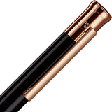 OttoHutt, Kugelschreiber, design04, Glanz, Schwarz Roségold - Schreib und Stil