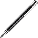 OttoHutt, Rollerball, design04, Wellen-Guillochierung, Schwarz Platin - Schreib und Stil