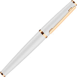 OttoHutt, Füller, design06, Glanz Weiß Roségold - Schreib und Stil
