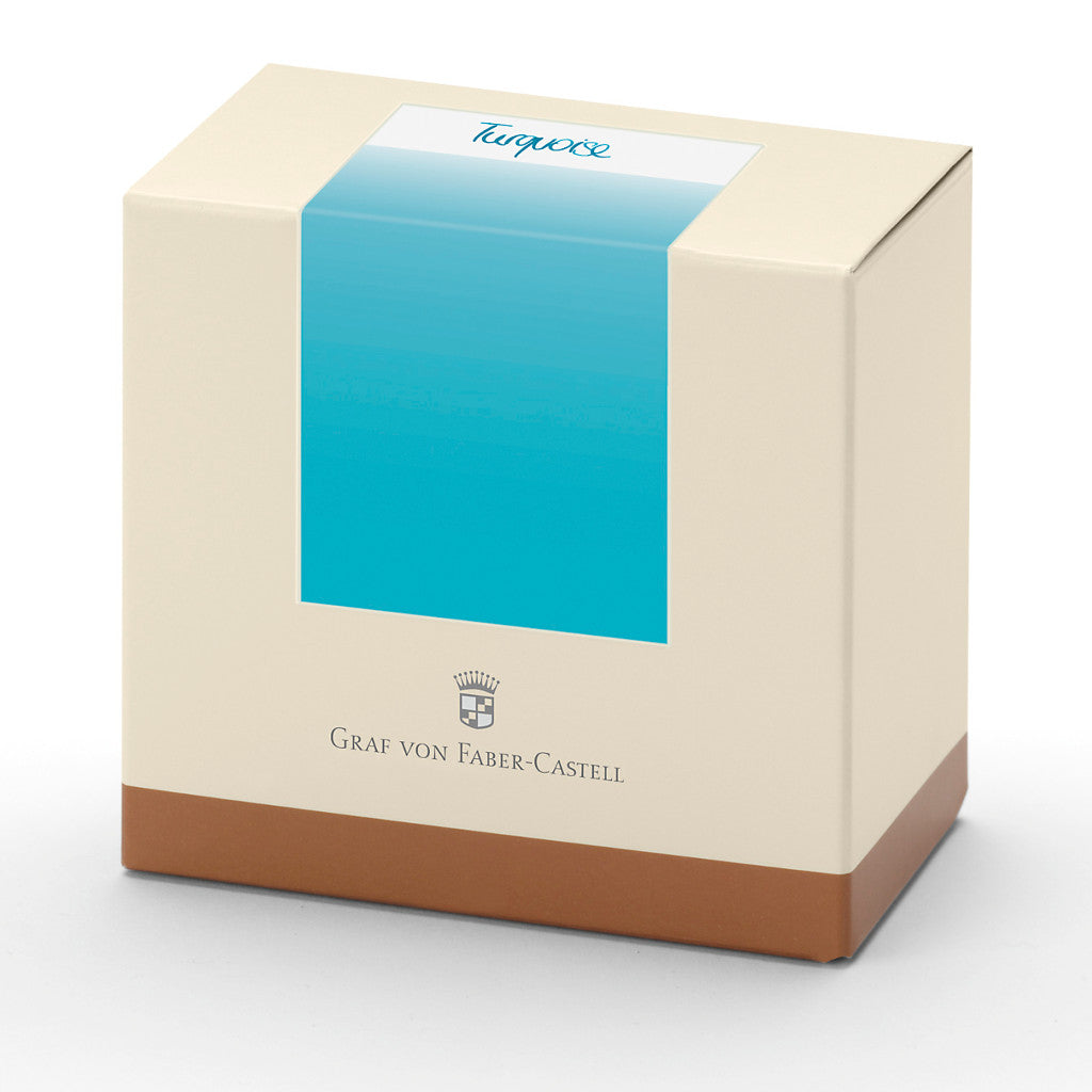 Graf von Faber-Castell, Tintenglas, Turquoise, 75ml