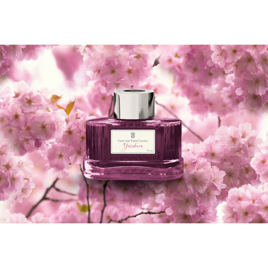 Graf von Faber-Castell, Tintenglas, Yozakura rosa, 75ml (426,67 €/l) - Schreib und Stil