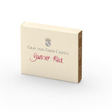 Graf von Faber-Castell, Tintenpatronen, Garnet Red, 6 Stk.