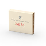Graf von Faber-Castell, Tintenpatronen, India Red, 6 Stk.