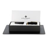 Diplomat, Rollerball, Excellence A2, Lack Schwarz, Vergoldet
