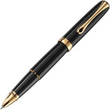 Diplomat, Rollerball, Excellence A2, Lack Schwarz, Vergoldet