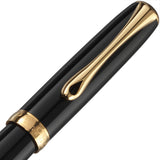Diplomat, Rollerball, Excellence A2, Lack Schwarz, Vergoldet