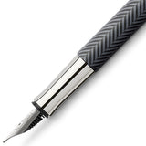 Graf von Faber-Castell, Füller, Guilloche Ciselé, Anthrazit - Schreib und Stil