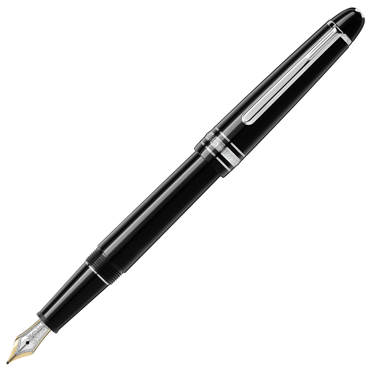 Montblanc, Füller, Meisterstück, Platiniert, Classique, Schwarz - Schreib und Stil