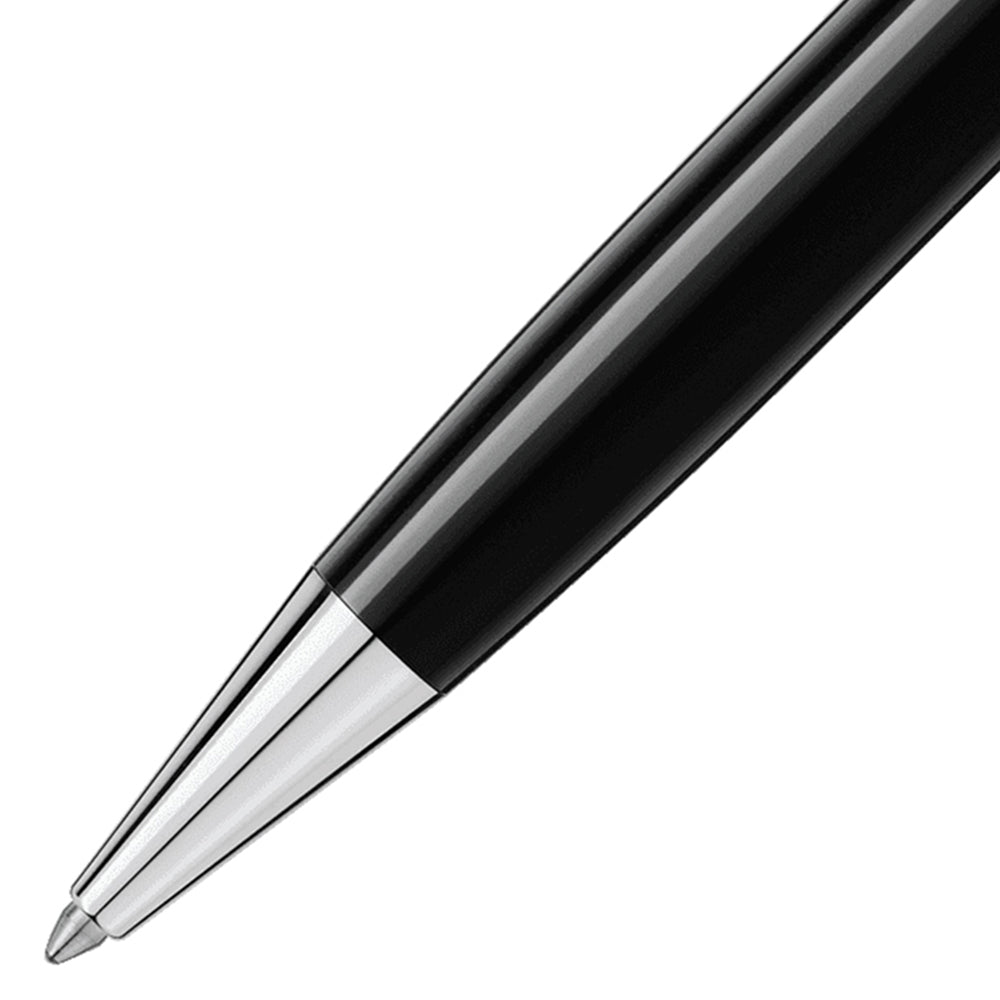 Montblanc, Kugelschreiber, Meisterstück, Platiniert, Classique, Schwarz - Schreib und Stil