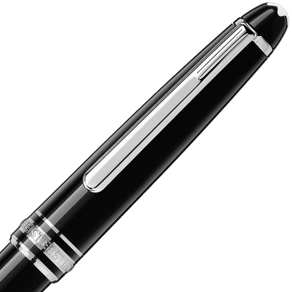 Montblanc, Kugelschreiber, Meisterstück, Platiniert, Classique, Schwarz - Schreib und Stil