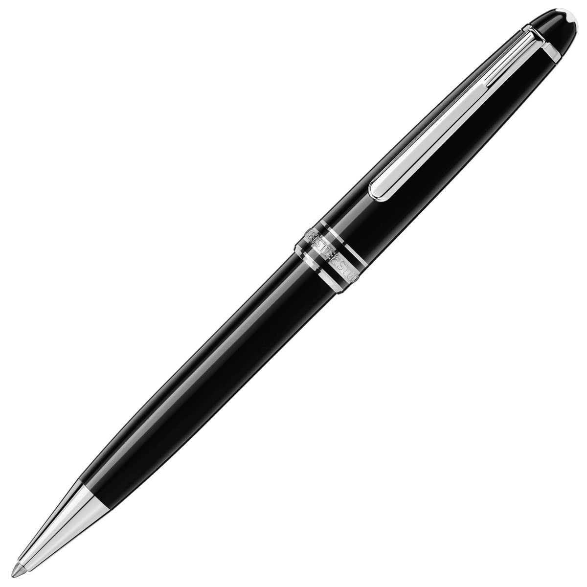 Montblanc, Kugelschreiber, Meisterstück, Platiniert, Classique, Schwarz - Schreib und Stil