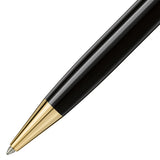 Montblanc, Kugelschreiber, Meisterstück, Vergoldet, Classique, Schwarz