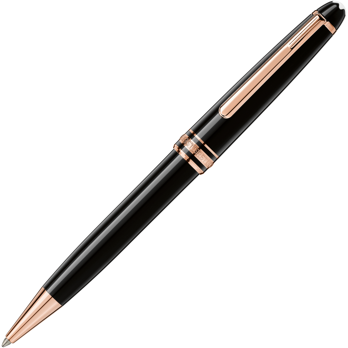 Montblanc, Kugelschreiber, Meisterstück, Rosé Gold, Classique, Schwarz - Schreib und Stil
