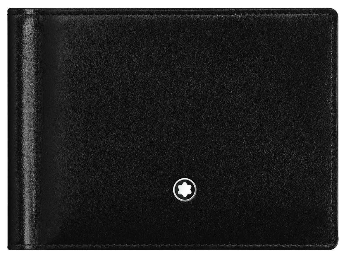 Montblanc, Meisterstück, Portemonnaie 6cc mit Geldclip, Schwarz - Schreib und Stil