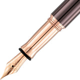 Waldmann, Füller, Tuscany, Linien Design, Rosegold PVD Schoko