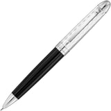 Waldmann, Bleistift, Précieux, Diamantschnitt, Silber, Lack Schwarz