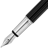 Waldmann, Füller, Chess, Pyramid Design, Silber, Lack Schwarz