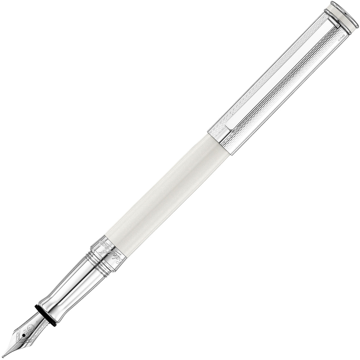 Waldmann, Füller, Edelfeder, Korn Design, Silber, Lack Champagner - Schreib und Stil