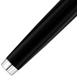 Waldmann, Füller, Edelfeder, Korn Design, Silber Lack Schwarz