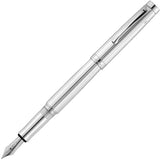 Waldmann, Kolbenfüller, Manager, Linien Design, Silber - Schreib und Stil