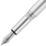 Waldmann, Kolbenfüller, Manager, Linien Design, Silber - Schreib und Stil