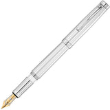 Waldmann, Kolbenfüller, Manager, Linien Design, Gold, Silber - Schreib und Stil