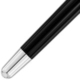 Waldmann, Füller, Pocket, Linien Design, Gold, Silber Lack Schwarz - Schreib und Stil