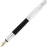 Waldmann, Füller, Pocket, Linien Design, Gold, Silber Lack Schwarz - Schreib und Stil