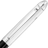 Waldmann, Füller, Pocket, Linien Design, Gold, Silber Lack Schwarz - Schreib und Stil