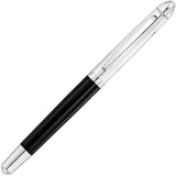 Waldmann, Füller, Pocket, Linien Design, Silber Lack Schwarz - Schreib und Stil