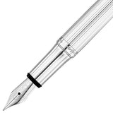 Waldmann, Füller, Pocket, Linien Design, Silber - Schreib und Stil
