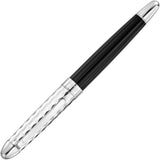 Waldmann, Füller, Précieux, Diamantschnitt, Silber, Lack Schwarz - Schreib und Stil