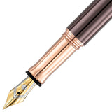 Waldmann, Füller, Tuscany, Linien Design, Gold, Roségold PVD Schoko