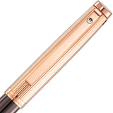 Waldmann, Füller, Tuscany, Linien Design, Gold, Roségold PVD Schoko