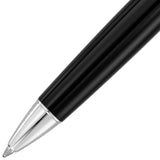Waldmann, Kugelschreiber, Précieux, Diamantschnitt, Silber, Lack Schwarz - Schreib und Stil
