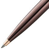 Waldmann, Kugelschreiber, Tuscany, Linien Design, Roségold PVD Schoko